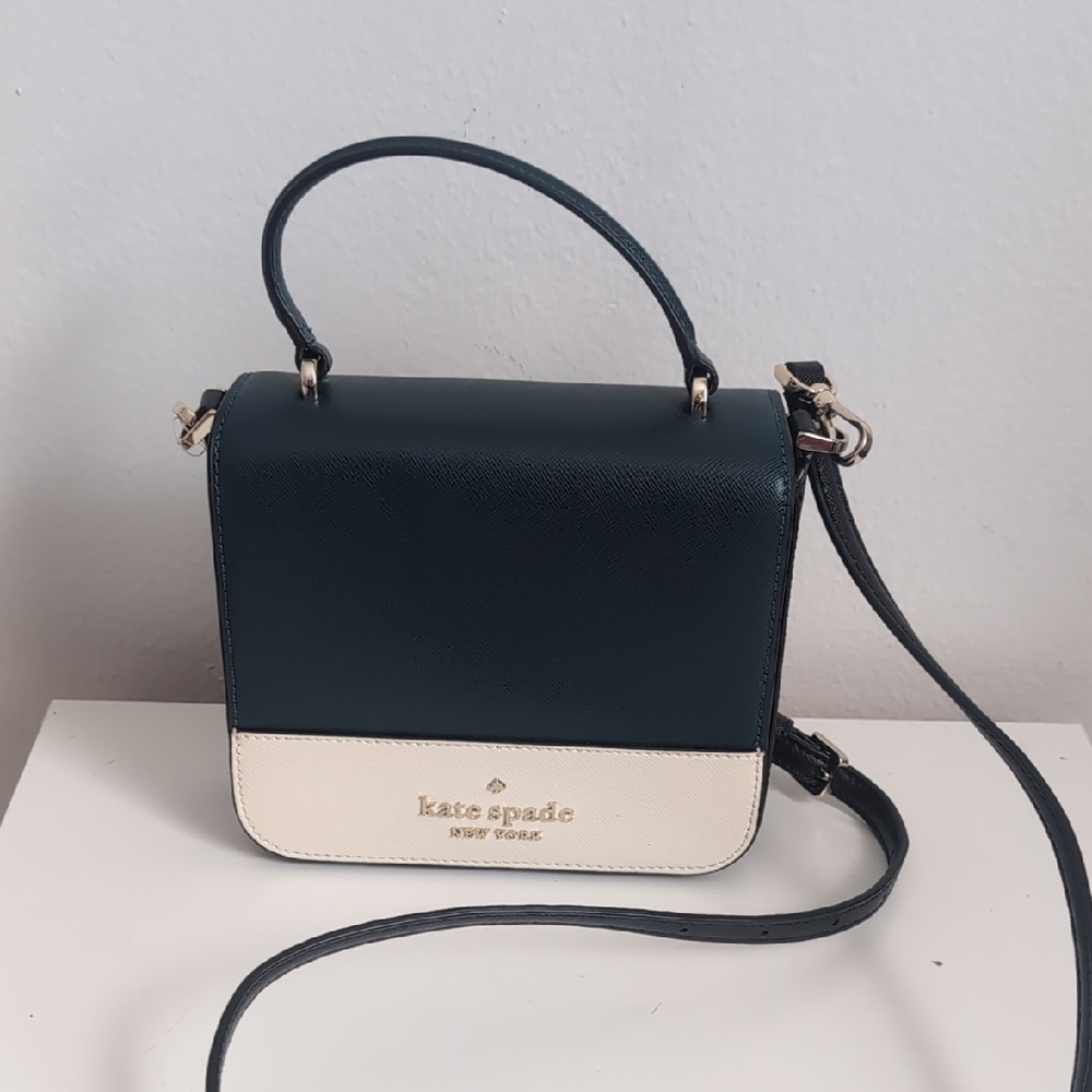 Kate Spade Navy and Cream Crossbody Bag